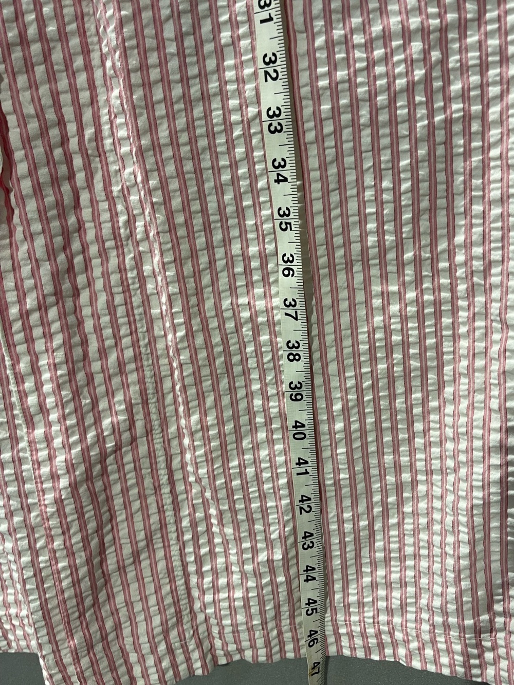 MATOUK Matteo Seersucker Robe Peony Pink Stripe XS Retail $250+ No Belt - Picture 7 of 9